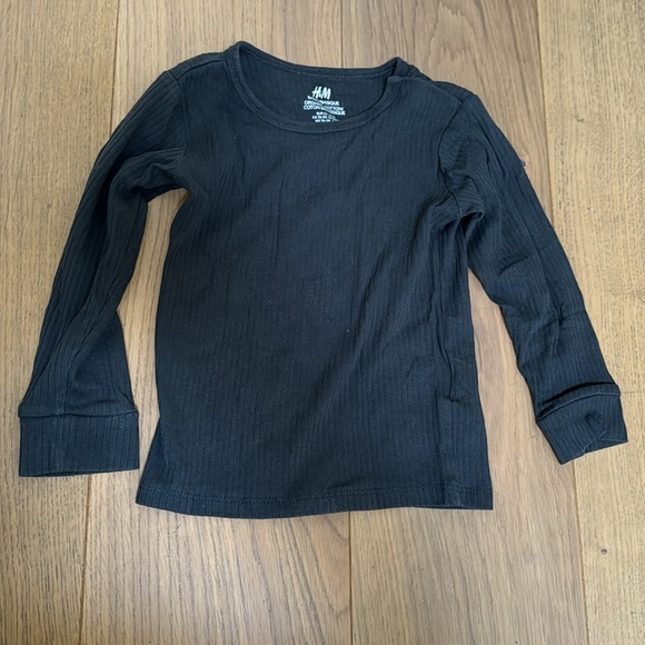 H&M grey ribbed basic set -2T - Picture 2 of 8